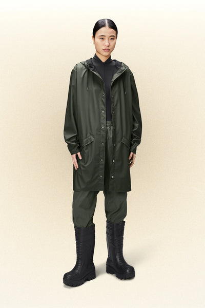 Rains Long Jacket | Green