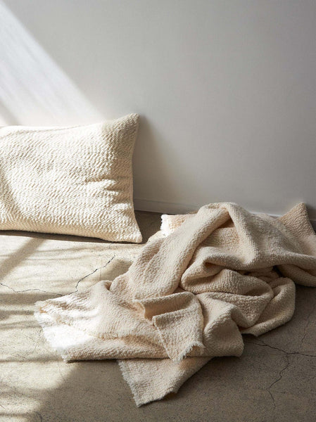 Boucle Wool Throw | Natural