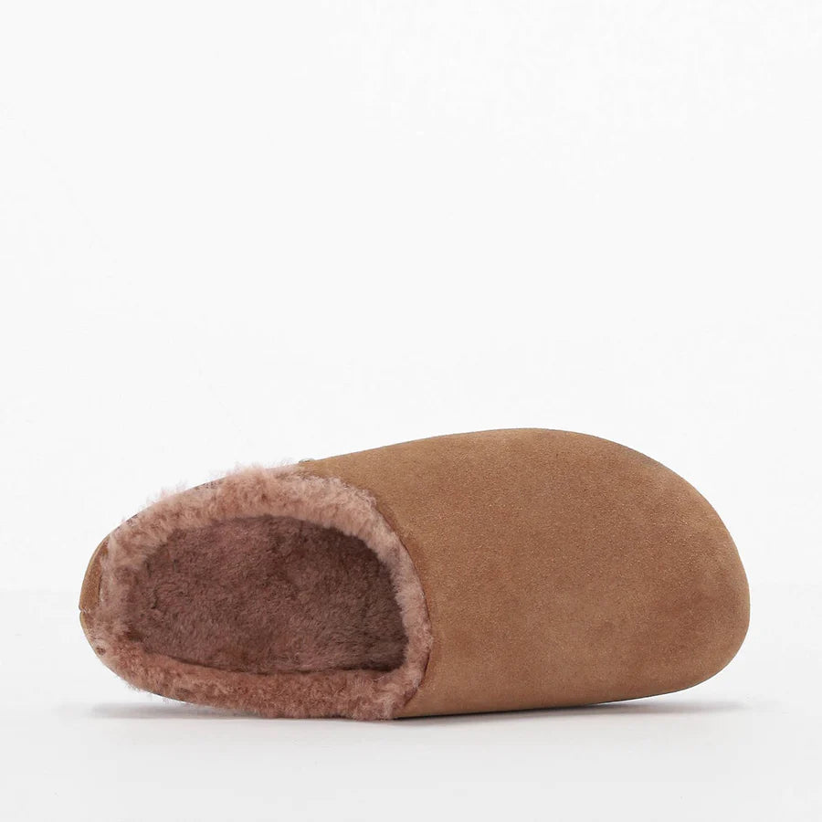 Monch Slipper by Emu | Camel – Black & Dane