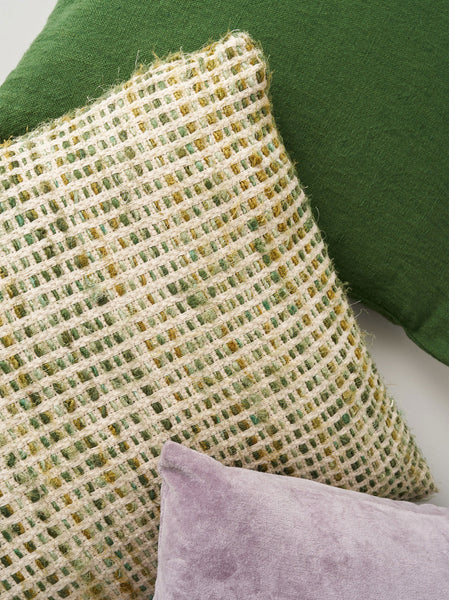 Valerie Woven Cushion Cover - Kale/Multi