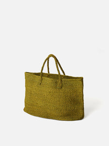 Sisal Oval Bag - Olive