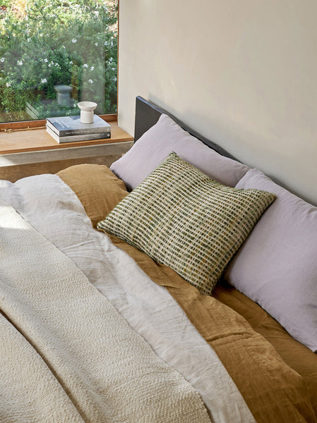 Valerie Woven Cushion Cover - Kale/Multi