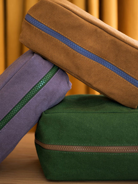Marlo Contrast Wash Bag | Lupin/Spirulina | Small