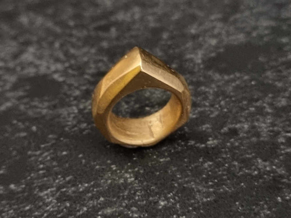 Facets Ring | Brass