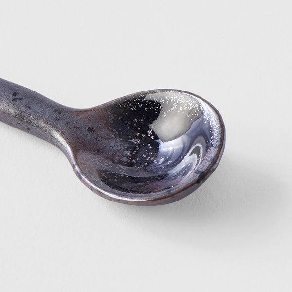 Black Speckle Porcelain Spoon