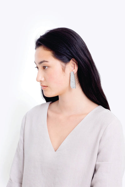 Franja Earrings/Light Grey