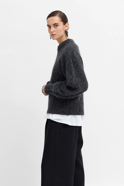Spikkel Sweater | Charcoal Melange
