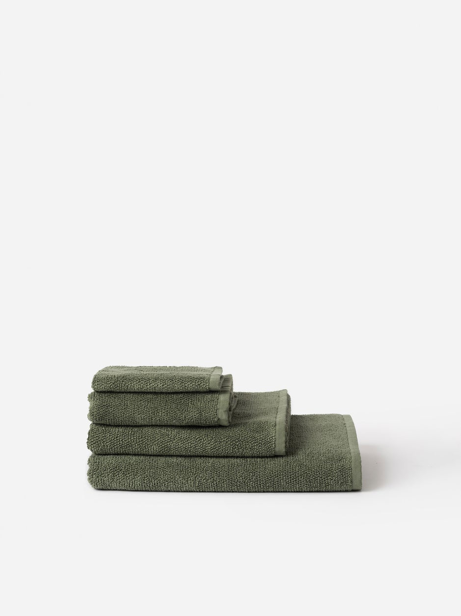 Classic Cotton Face Cloth | Olive