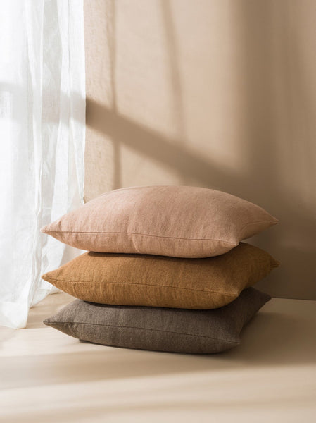 Heavy Linen Jute Cushion Cover | Quinoa