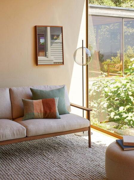Heavy Linen Jute Cushion Cover | Pea