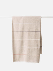 Pia Cotton Bath Towel | Oat Multi
