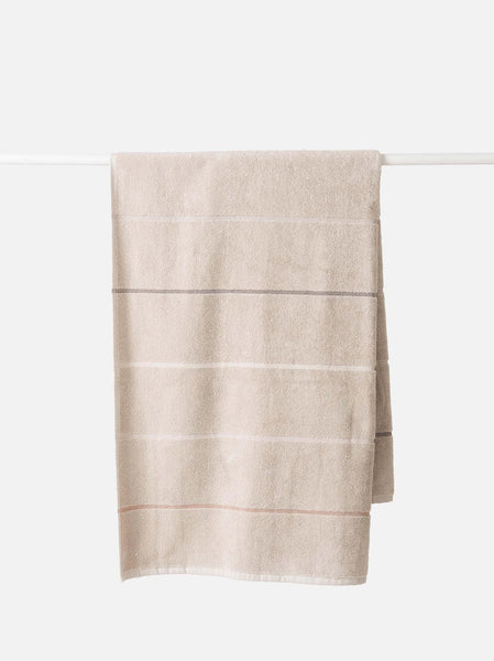 Pia Cotton Hand Towel | Oat Multi