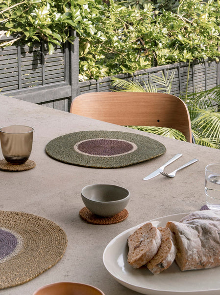 Pinto Placemat | Ivy/Mulberry