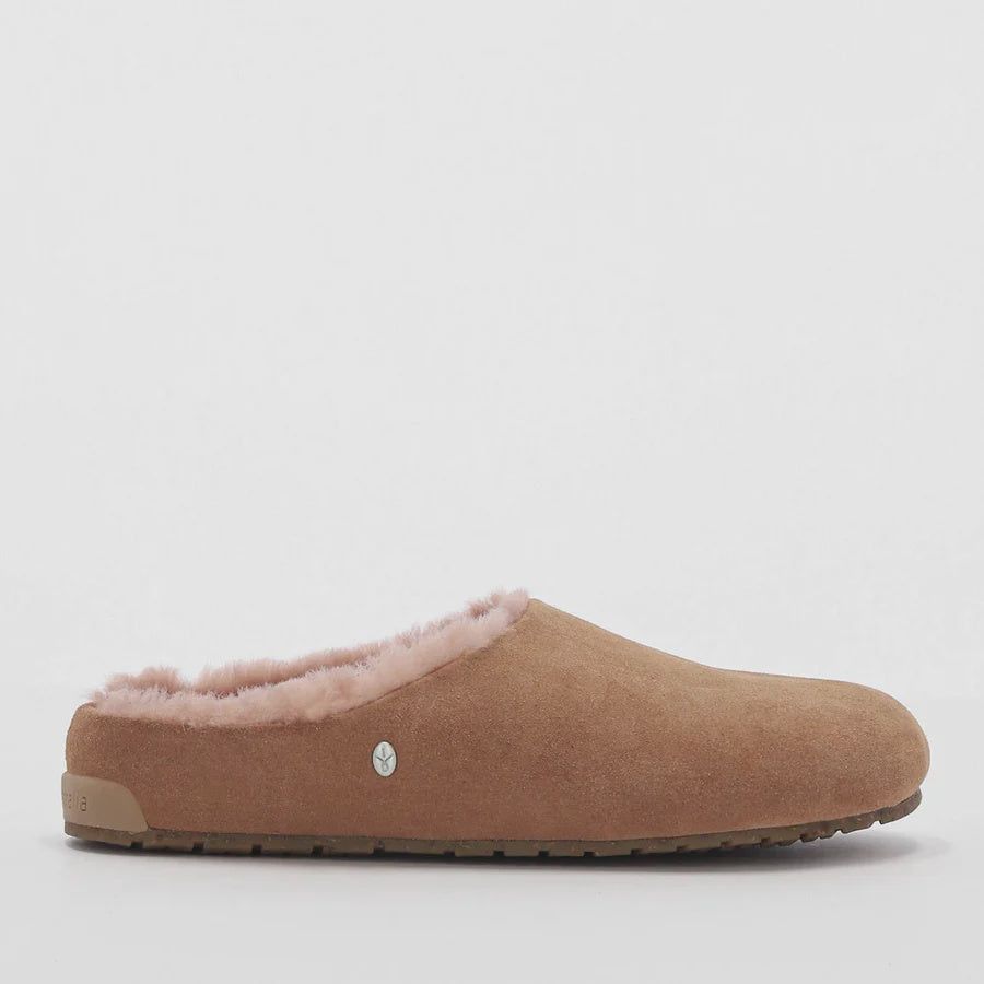Monch Slipper by Emu | Camel – Black & Dane
